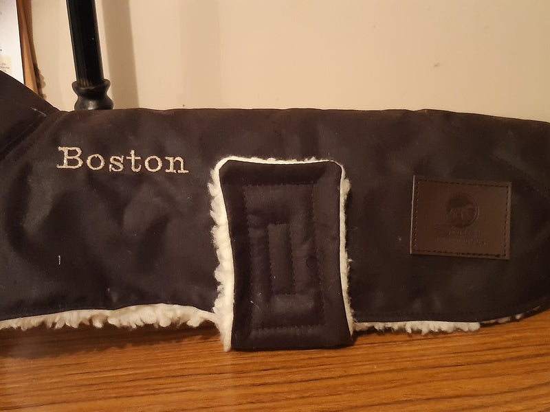 Brown Oilskin Dog Coat